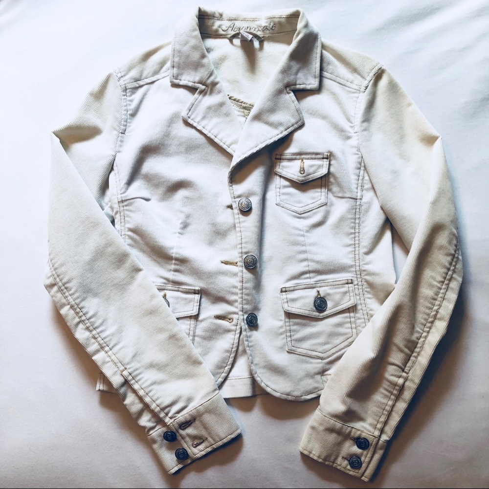 Aeropostal white jacket